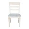 International Concepts Set of 2 Java Chairs with Solid Wood Seats, Unfinished C-19P - alternate 2
